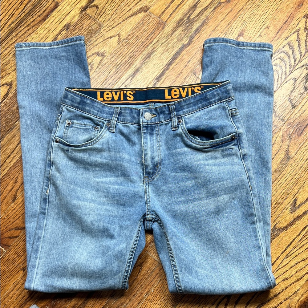 Levi's 510 Skinny Fit 365 Performance Jeans Light Blue | Size 18 Reg